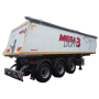 Самосвальный полуприцеп MEGA Light 3 с откидными задними дверьми без шибер-задвижки
